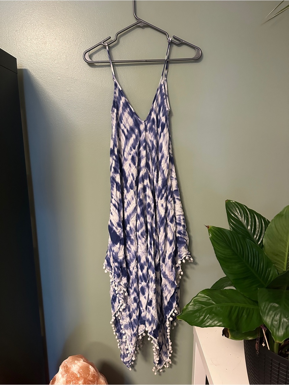 Japna Blue Tie-Dye Boho Beach Cover-Up – XL/TG